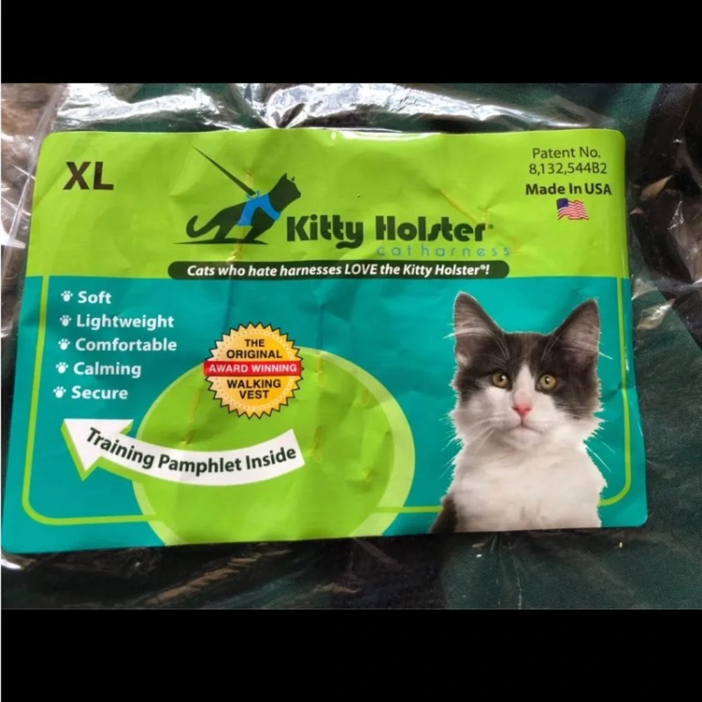 Cat Harness, XL, NWT, training pamphlet